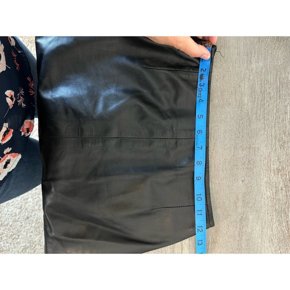 Vericci Leather Mini Skirt Y2K Black XS - Picture 5 of 7